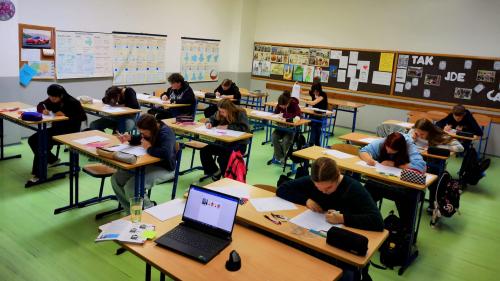 Žáci 9. třídy si vyzkoušeli přijímací zkoušky nanečisto